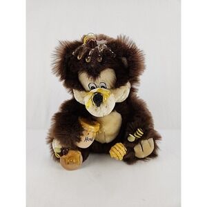 Vintage Stuffy Plush Bear 1989 ORZEK The Honey Bear 10" Teddy Sitting